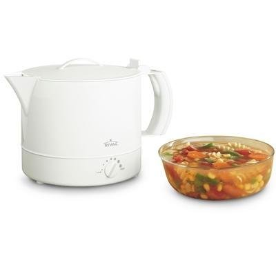 New Jarden 32oz Hot Pot Express With White Exterior Non-Stick Cooking Surface; Adjustable Thermostat