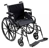 Cruiser III - Flip Back Adjustable Height Removable Desk Arms, 16, Swingaway Elevating Legrests