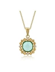 Aqua Vanity Pendant Necklace