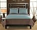 Barclay Full / Queen Quilt with 2 Shams Taupe / Aqua