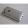 Silver hard-back case + screen protector - for iPhone 3G