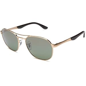 Ray-Ban RB3424P Rounded Navigator Polarized Sunglasses