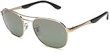 Ray-Ban RB3424P Rounded Navigator Polarized Sunglasses