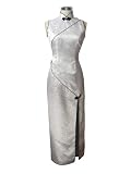 The white dragon silk dress