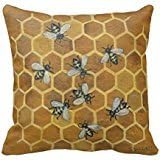 Honey Bees R5aa99785f8204b7e90e11ae41f18df69 I52ni 8byvr Pillow Case 18" * 18"
