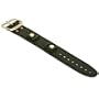 Wide Black Leather Cuff Wrist Watch Band Rock & Roll