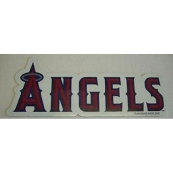 Los Angeles Angels Team Name MLB Car Magnet (Quantity of 1)