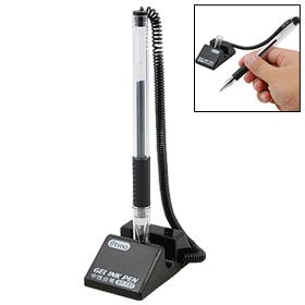 Home Bank Desk Table Black Ink 0.5mm Pen with String Joint: Office Products