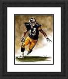Framed Large Troy Polamalu Pittsburgh Steelers Giclee