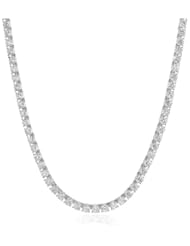 Sterling Silver Swarovski Zirconia 17" Tennis Necklace