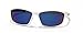 VertX Men's Polarized Sunglasses Sport Cycling Running – White Frame – Blue Lens