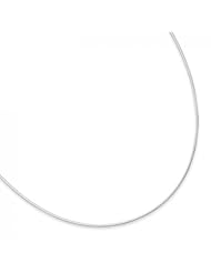 MMA Silver - 16 inch 1.5mm Round Omega Necklace