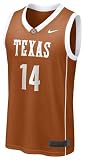 Texas Longhorns Number 14 Youth Replica Basketball Jersey Orange