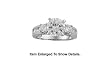 Fancy Genuine 925 Sterling Silver Cubic Zirconia Engagement Ring