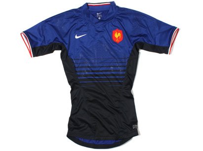France 2011/12 Home Authentic S/S Test Rugby Shirt - size S