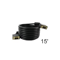 VGA Male to VGA Male Monitor Cable: 15 ft - by Abacus24-7