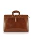 Chiarugi Handmade Brown Genuine Italian Leather Portfolio Briefcase