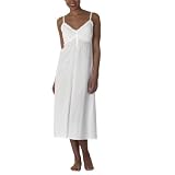 Gilligan & O'Malley® Knotted-Strap Nightgown - White Swiss Dot