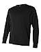Champion CW26 Adult Double Dry Long-Sleeve Interlock T-Shirt - Black, Large