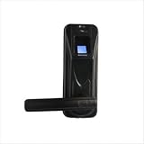 BIOREMOTE Fingerprint Door Lock with Remote Control, Right or Left Handle - Black on Black