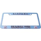 Alabama Crimson Tide License Plate Tag Frame - NCAA College Athletics Fan Shop Sports Team Merchandise