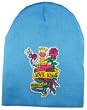 Outer Rebel Fashion Beanie- Blue with Love Kills Quickly Tattoo Art Patch