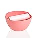 ProAid Fashion Apple Shape Tissue Holder, Toilet Paper Holder, Tissue Holder with a Roll, Piggy Bank, Boxes for Home Bathroom and Office, Tissue Box Cover, Pink