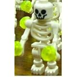 LEGO Skeleton Minifigure Ghost with 2 Jewel Rocks