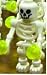 LEGO Skeleton Minifigure Ghost with 2 Jewel Rocks
