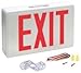National Brand Alternative 673061 Exit Sign With Red Led Lighting