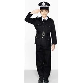 Policeman Child Costume Hat sold as separate item. Size Medium for age range 6-8 years