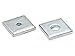 B-Line B201ZN Square Washer, 3/8 in, 7/16 in ID, Steel