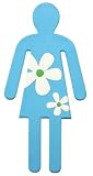 Magnetic Hook - Blue Flower Girl, Bendable