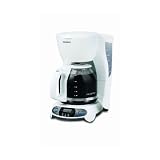 Mr. Coffee TFX20 12-Cup Programmable Coffeemaker, White