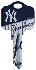 MLB N.Y. Yankees Blank House Keys KW1 - MLB Licensed