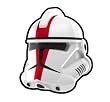 White Commander Deviss Helmet - LEGO Compatible Minifigure Piece