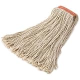 Rubbermaid-White Shrinkless Web Foot Wet Mop Heads 1 Headband (A21206WH) Category: Wet Mops