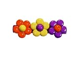 Orange Yellow and Purple Daisy Flower Barrette - (Child)
