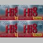 Sony Hi8 Camcorder 8mm Cassettes 120 Minute  (4-Pack)