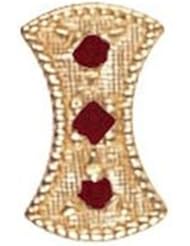 14 Karat Gold Garnet Slide GS453-G