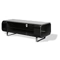 Techlink Dual DU150BG Audio Visual Furniture Black Open Front Unit