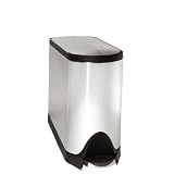simplehuman deluxe butterfly step trash can - 20L brushed stainless steel