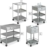 LAKESIDE Stainless Steel Mobile Tables