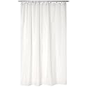 White Fabric SHOWER STALL Curtain or Liner
