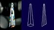 Icicle 30% Lead Crystal 76 mm - 3" inch #505-76 Set of 10pc