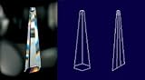 Icicle 30% Lead Crystal 76 mm - 3" inch #505-76 Set of 10pc