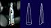 Icicle 30% Lead Crystal 76 mm - 3" inch #505-76 Set of 10pc