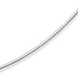 Sterling Silver 20 Inch 2mm Domed Omega Necklace - 20 Inch - JewelryWeb