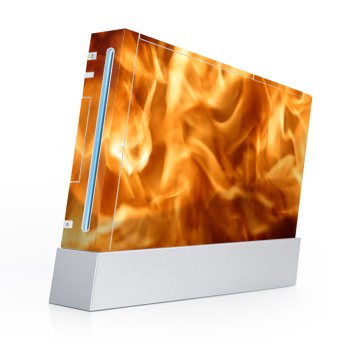 Firestarter Design Nintendo Wii Body Protector Skin Decal Sticker