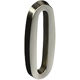 The Hillman Group 843280 4-Inch Die Cast Adhesive House Address Plaque, Brushed Nickel